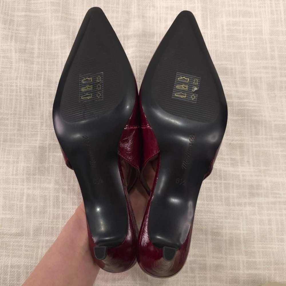 Madewell The Emilie Slingback Pump - Cabernet/ Size 6.5 / Retail $188 - Picture 8 of 8
